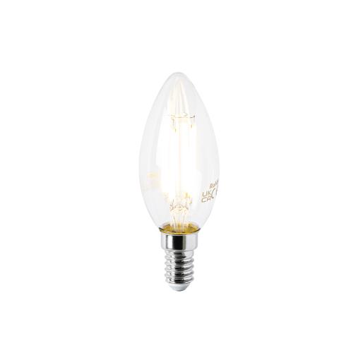 LED žárovka E14 B35 čirá 2,2W 470lm 2700K