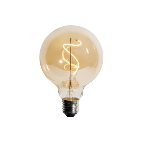 Stmívatelná LED spirálová žárovka E27 G95 4W 270lm 2200K