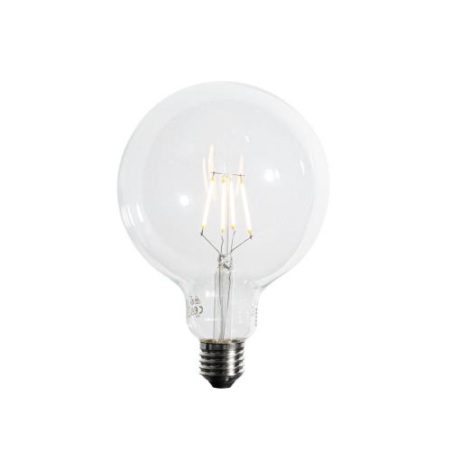 LED žárovka E27 s3stupňovým stmíváním, spirálové vlákno G125, 4W, 450lm, 2700K