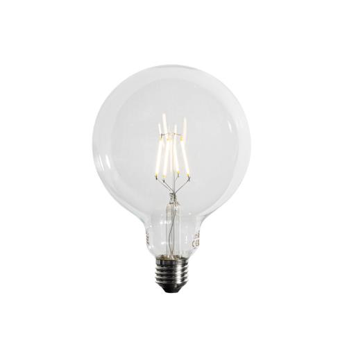 LED žárovka E27 střemi stupni stmívání, spirálovým vláknem G125, 4W, 450lm, 3000K
