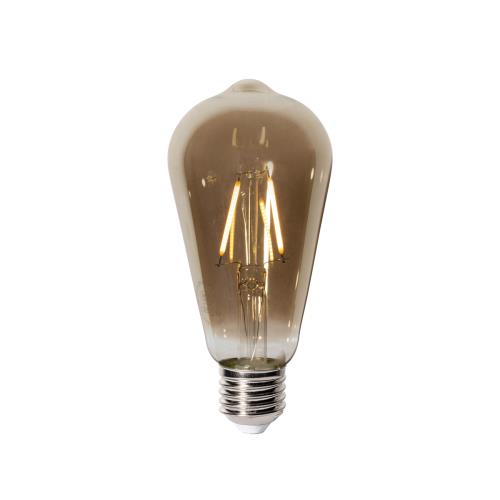 E27 stmívatelná LED žárovka ST64 kouřová 2W 200 lm 2700K