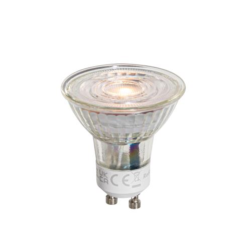 Čirá LED žárovka GU10 50mm 4,5W 360 lm 2700K