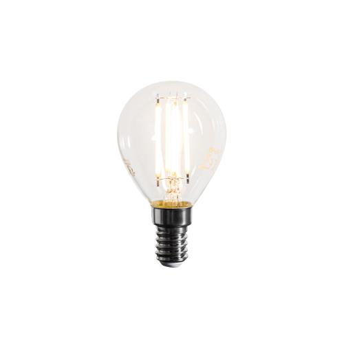 E14 Stmívatelná LED žárovka Filament G45 Čirá 4W 470 lm 2700K