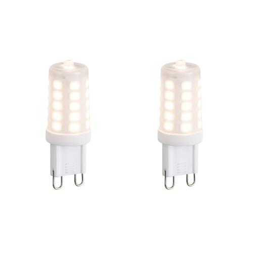 Sada 2 LED žárovek G9 s 3stupňovým stmíváním, opál, 3W, 250lm, 2700K