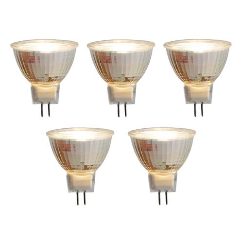 Sada 5 LED žárovek GU5.3 MR16 5W 420lm 2700K 12V
