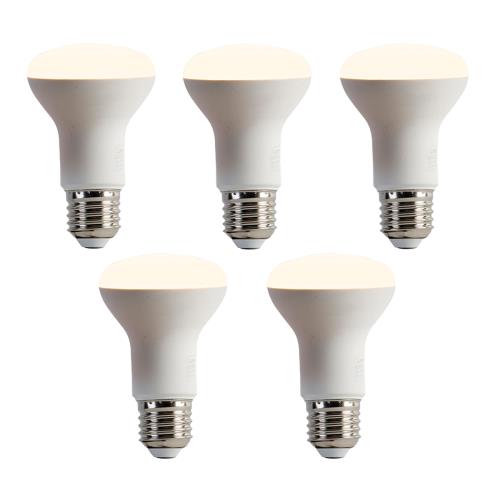 Sada 5 stmívatelných LED žárovek E27 R63 6,2 W 520 lm 2700 K