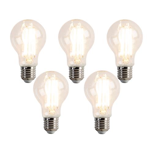 Sada 5 stmívatelných LED žárovek E27 A60 7W 780 lm 2700K