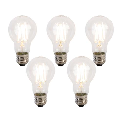 Sada 5 E27 3-stupňových stmívatelných LED žárovek A60 5W 700 lm 2700K