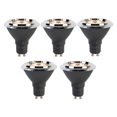 Sada 5 stmívatelných LED žárovek GU10 AR70 6W 450lm 2700K