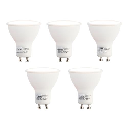 Sada 5 LED žárovek GU10 8,5W 950lm 3000K