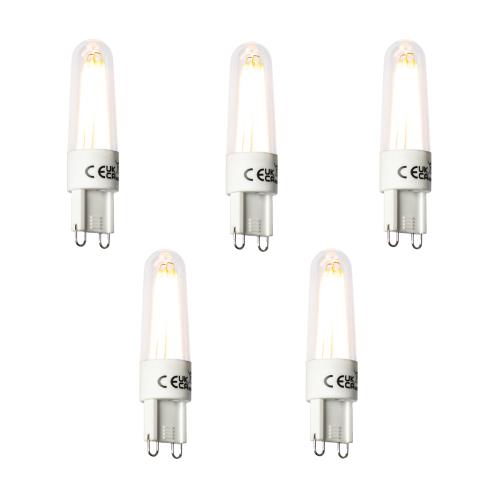 Sada 5 ks Žárovka G9 LED 2,5W 240lm 2300K