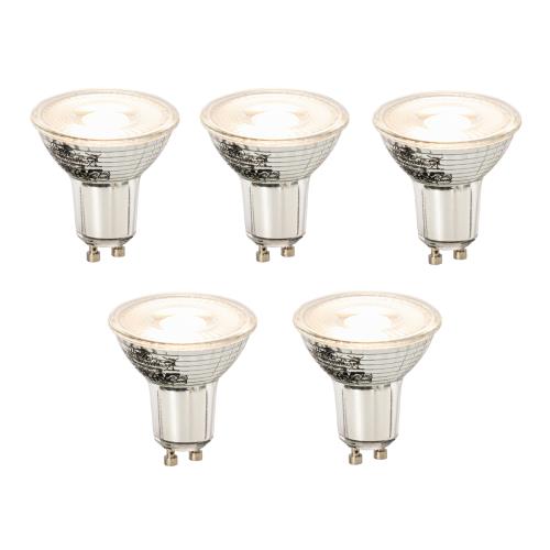 Sada 5 stmívatelných LED žárovek GU10 8W 660lm 3000K