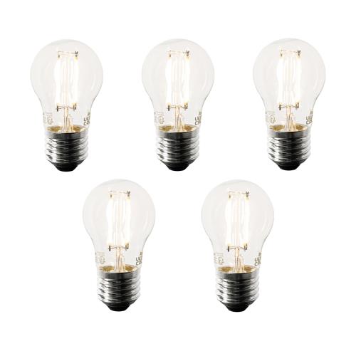 Sada 5 chytrých LED žárovek E27 P45 4,5W 470 lm 1800-4000K