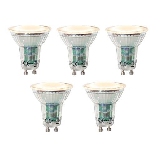 Sada 5 stmívatelných LED žárovek GU10 se soumrakovým senzorem 3W 200 lm 2200K