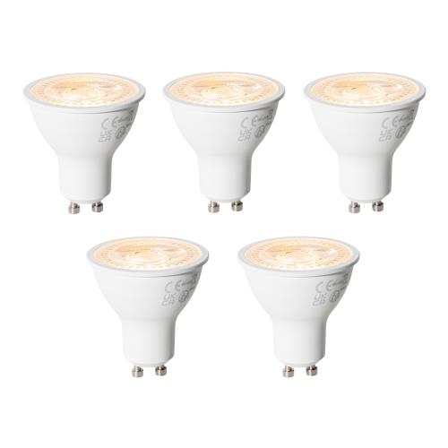 Sada 5 GU10 3-krokových stmívatelných LED žárovek 6W 430 lm 2000 - 6000K