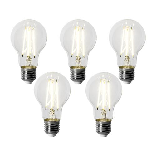 Sada 5 stmívatelných LED žárovek E27 A60 6W 500 lm 4000K