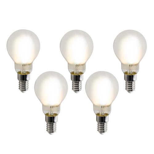 Sada 5 chytrých LED žárovek E14 P45 matných 4,2W 470 lm 2700-6500K