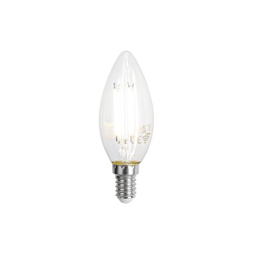 Chytré LED žárovky E14 C35 čiré 4,2 W 470 lm 2700–6500 K