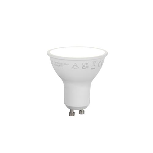 Chytrá LED žárovka GU10 50mm s možností stmívání, opálové sklo, 7W, 630lm, 4000K