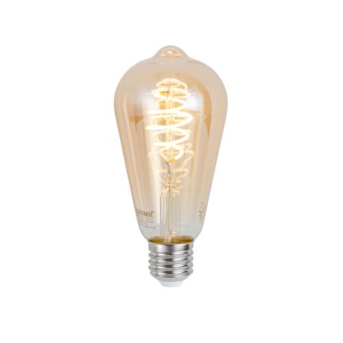 Chytrá stmívatelná LED žárovka E27 ST64 jantarová 4,9 W 320 lm 2500 K