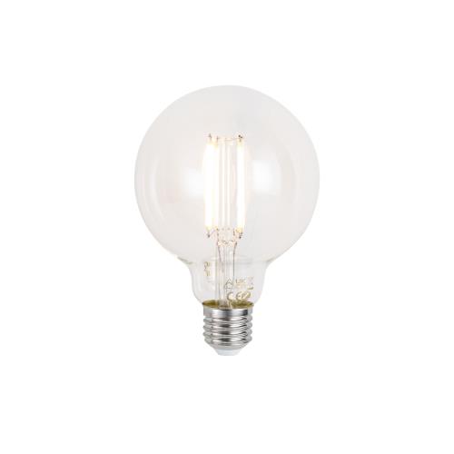 Chytrá stmívatelná LED žárovka E27 G95 čirá 7W 806lm 2700-6500K