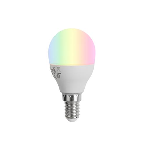 Chytrá stmívatelná LED žárovka E14 G45 opál 4,9 W 470 lm 2700-6500 K
