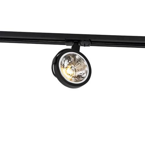 Kolejnicový reflektor 1-fázový černý - Go