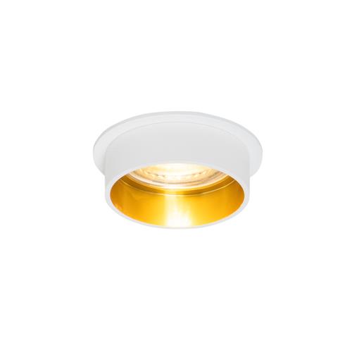 Moderní zapuštěné bodové světlo bílé se zlatým vnitřkem - Insta