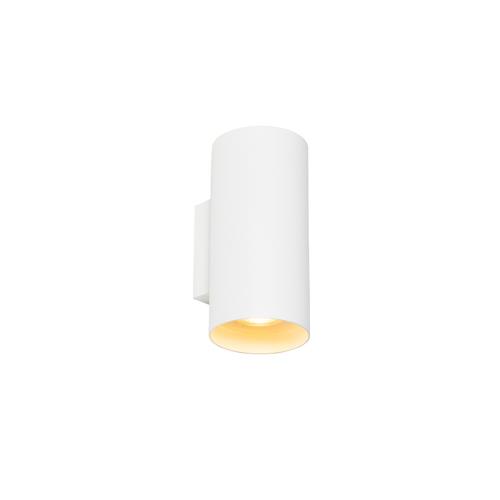 Designová nástěnná lampa bílá kulatá - Sab