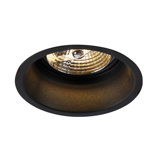 Moderní zapuštěné bodové světlo černé AR70 - Dept