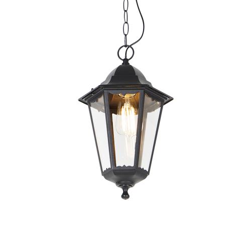Klasické venkovní závěsné svítidlo černé IP44 - Havana Up