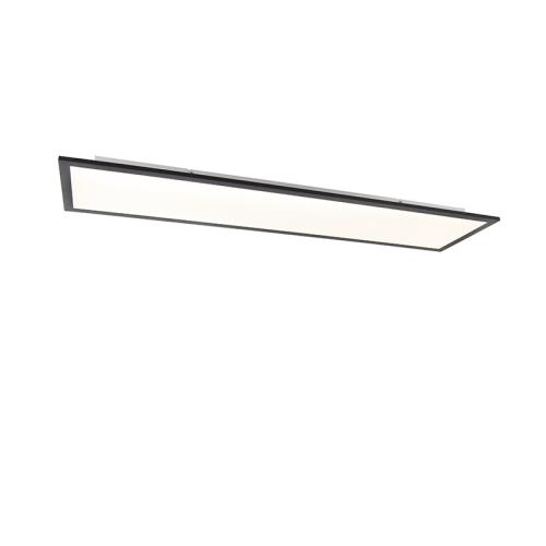 Moderní stropní svítidlo černé vč. LED 120 cm - Liv