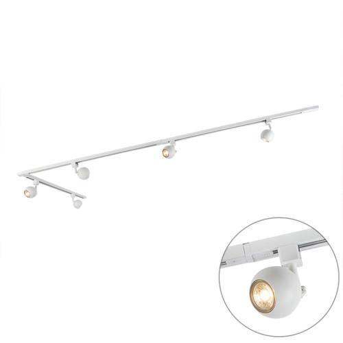 Chytrý 1-fázový kolejnicový systém vč. 5 Wifi GU10 bílých - Gissi