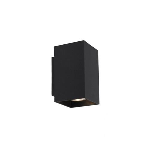 Moderní chytrá nástěnná lampa černá vč. 2 WiFi GU10 - Sandy