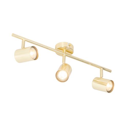 Moderní stropní svítidlo mosazné 3-světlo nastavitelné - Jeana