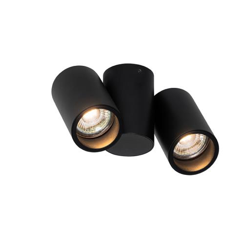 Designové bodové světlo černé 2-světlo nastavitelné - Michael