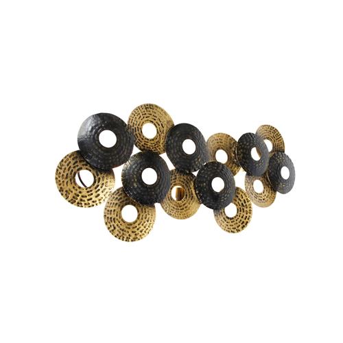 Nástěnné svítidlo v art deco stylu orientální starožitné zlato 3-světlo - Balla