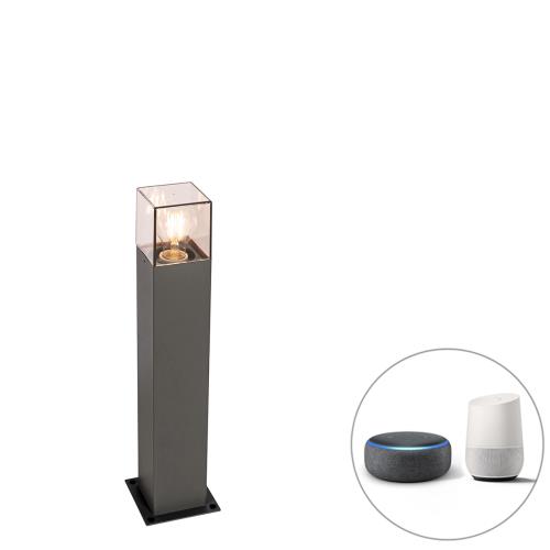 Chytrá stojací venkovní lampa antracitová 50 cm vč. Wifi P45 - Dánsko
