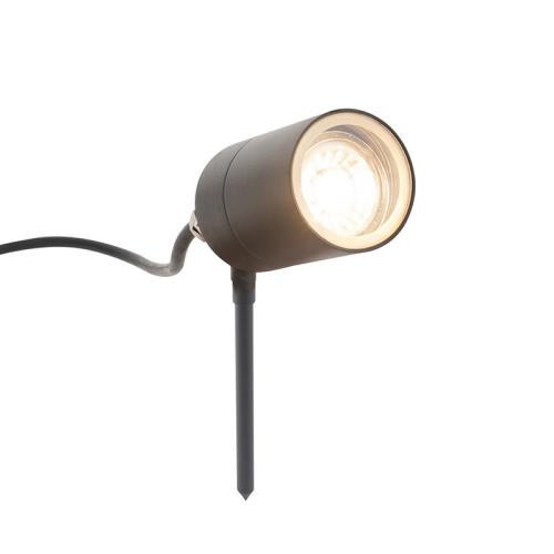 Chytrý moderní reflektor antracit IP44 vč. WiFi GU10 - Solo