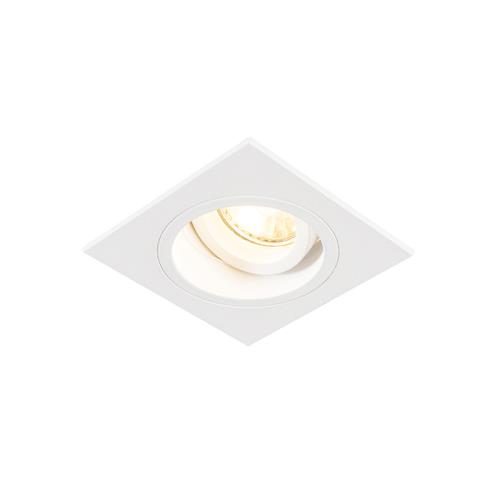 Chytré zapuštěné bodové svítidlo bílé čtvercové vč. WiFi GU10 - Chuck