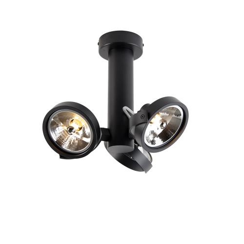 Moderní bodové svítidlo černé nastavitelné 3-světlo - Goes