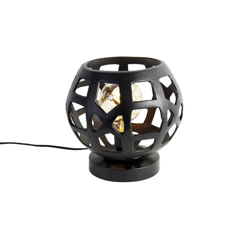 Průmyslová stolní lampa černá - Bobby