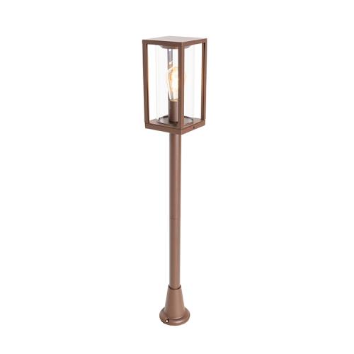 Průmyslová venkovní stojací lampa rezavě hnědá 100 cm IP44 - Charlois