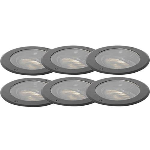 Sada 6 bodových světel do země AR111 nastavitelných IP65 - Delux Honey