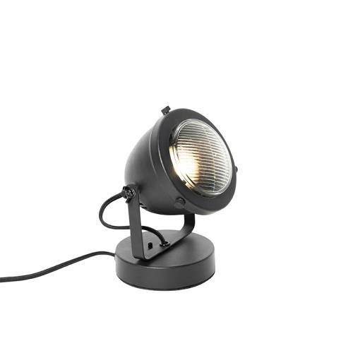 Průmyslová stolní lampa černá 18 cm - Emado