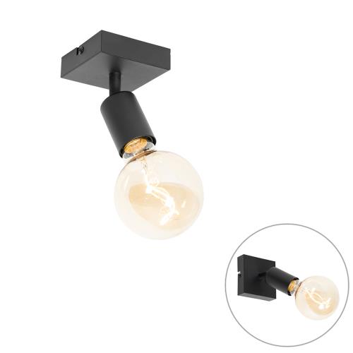 Moderní bodové světlo černé čtvercové - Facil