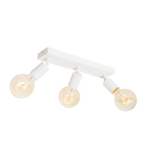 Moderní bodové svítidlo bílé obdélníkové 3-světlo - Facil