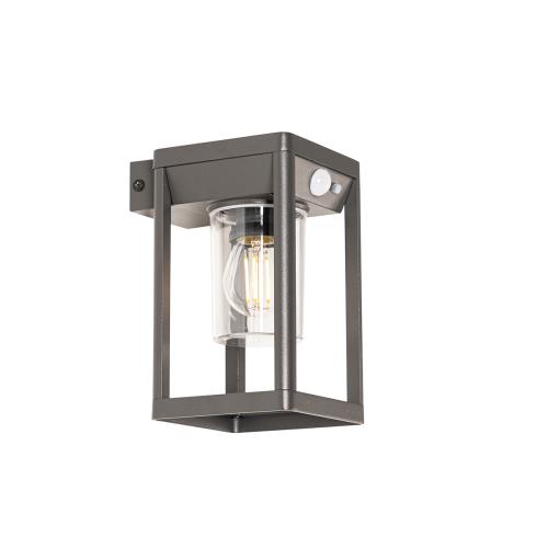 Venkovní nástěnné svítidlo tmavě šedá vč. LED a stmívatelné světlo na solární - Sonne