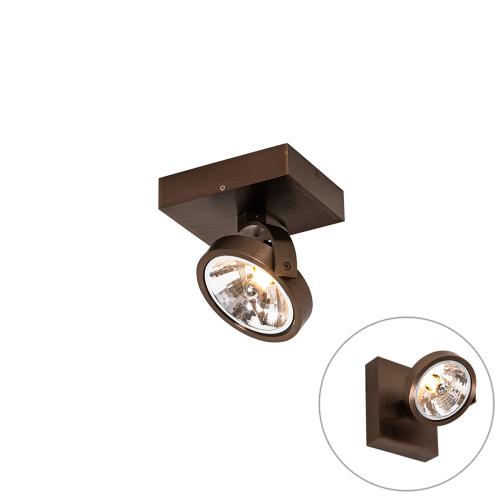 Designové bodové světlo tmavě bronzové otočné a naklápěcí - Go