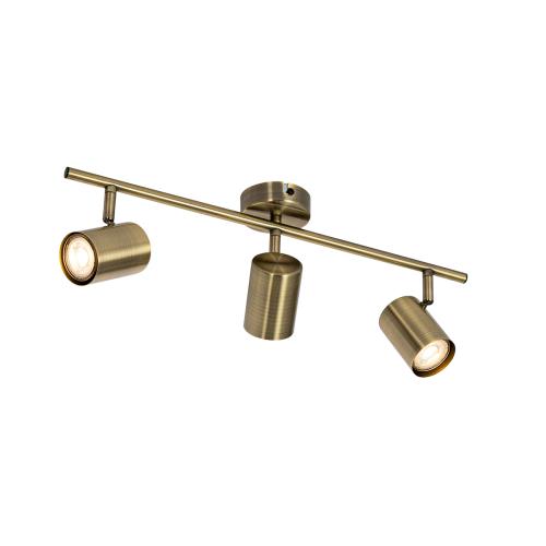 Moderní bodové světlo bronzové s nastavitelným úhlem 3-světlo - Jeana